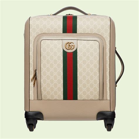 gucci savoy trolley|suitcase on wheels Gucci.